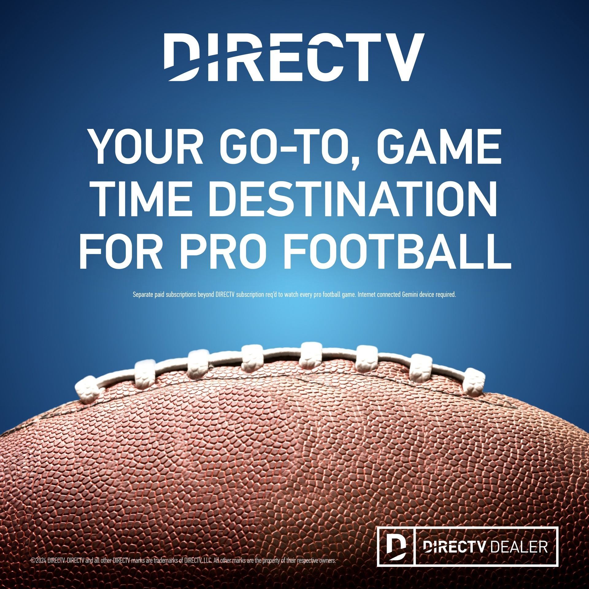 Pro Football Games on DIRECTV